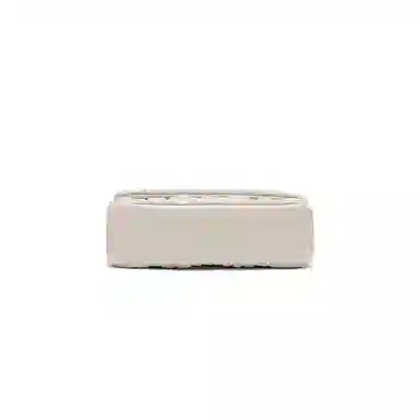 SEPTWOLVES Quilted Chain Crossbody Bag Ivory