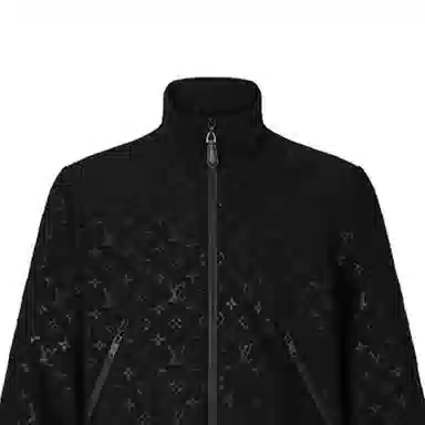 Louis Vuitton SS21 Embossed Zip Jacket Black