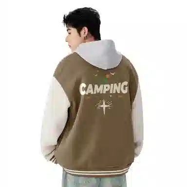 MINISO Fleece Varsity Jacket