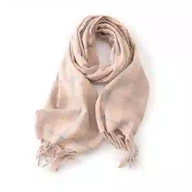 浪莎 软糯格子加厚保暖流苏 礼盒装 绒线围巾 男女同款情侣款