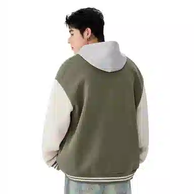 MINISO Fleece Varsity Jacket
