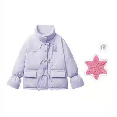 棉购 面包服立领纯色拉链棉服 女款