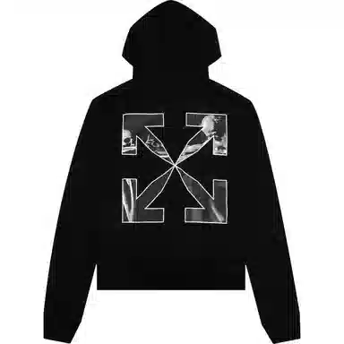 OFF-WHITE SS22 Logo Hoodie Black