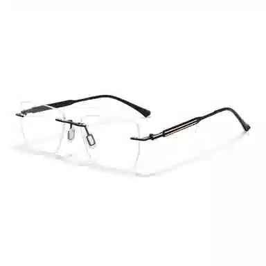 佐川 超轻时尚商务风无框眼镜 可配近视偏光墨镜夹片 开车钓鱼多场景使用 合金 光学镜架 男女同款情侣款