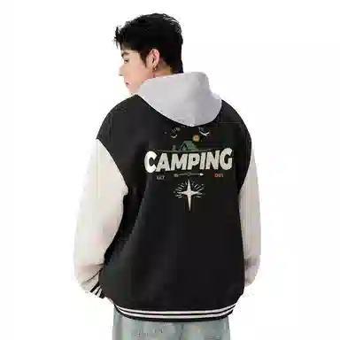 MINISO Fleece Varsity Jacket