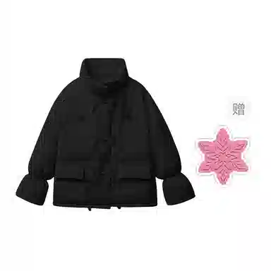棉购 面包服立领纯色拉链棉服 女款