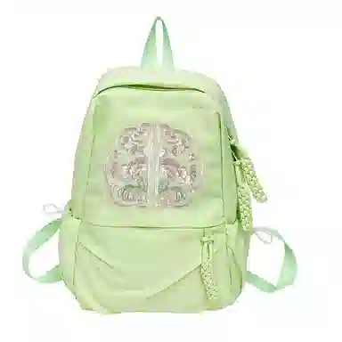 巴朗熊 国风新中式刺绣设计 尼龙 双肩包 男女同款情侣款 多色