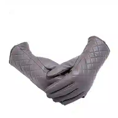 山一丸 纯色冬季保暖商务骑行 头层羊皮 手套 女款