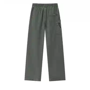 兔先森 美式复古重水洗做旧时尚潮牌直筒宽松休闲长裤牛仔裤 男女同款