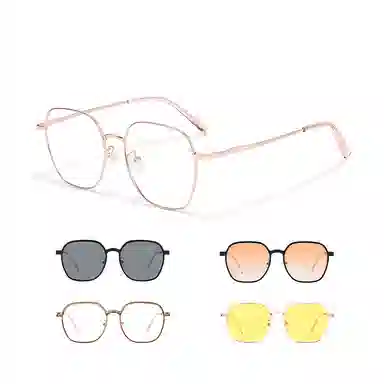 佐川 超轻时尚多边形眼镜 百搭单品 素颜神器 修饰脸型可配 光学镜架 男女同款情侣款