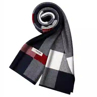 啄木鸟 男士保暖高档羊绒韩版百搭秋冬季 绒线围巾 男款