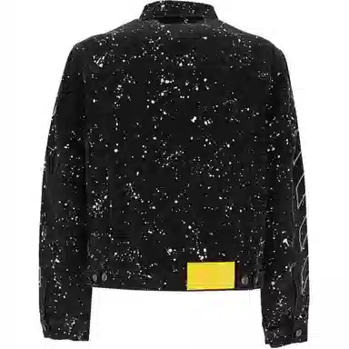OFF-WHITE FW22 Black Denim Jacket