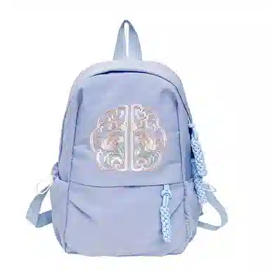 巴朗熊 国风新中式刺绣设计 尼龙 双肩包 男女同款情侣款 多色