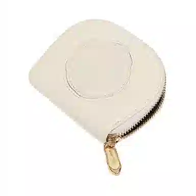 戈蓝尼 真皮圆形压花拉链开合 牛皮 零钱包卡包 男女同款情侣款 多色