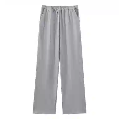 兰缪 保暖纯色青少年可外穿家居睡裤 男款 灰色