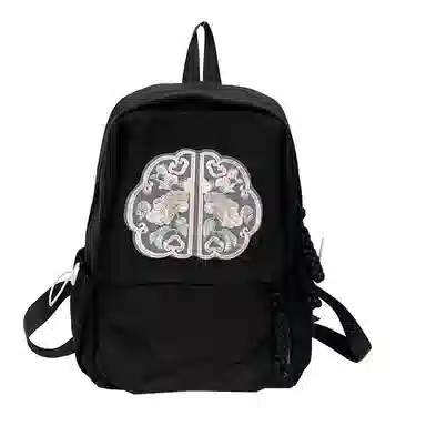 巴朗熊 国风新中式刺绣设计 尼龙 双肩包 男女同款情侣款 多色