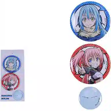 卡宝文创 关于我转生变成史莱姆这档事 快闪 台谷 利姆鲁米莉姆朱菜 吧唧立牌钥匙扣 徽章