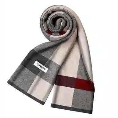 啄木鸟 男士保暖高档羊绒韩版百搭秋冬季 绒线围巾 男款