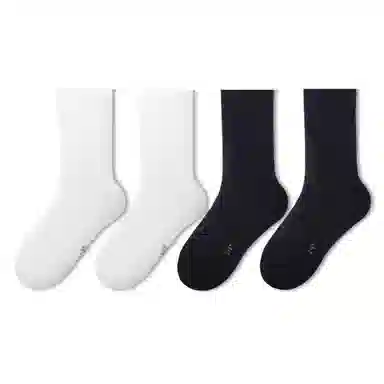 金莱克 抗菌吸湿排汗休闲柔软舒适中筒袜 男女同款 组合装