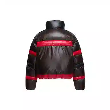 波司登 宽松舒适简约立领短款条纹面包服羽绒服 女款