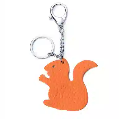 彤彤兔 真皮小众可爱 头层牛皮 钥匙扣 男女同款情侣款