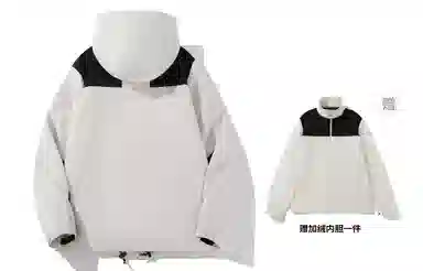 KW Mountain Print Windproof Waterproof Jacket