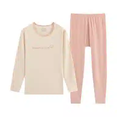 贴身领域 圆领套头抗菌打底保暖套装 女款