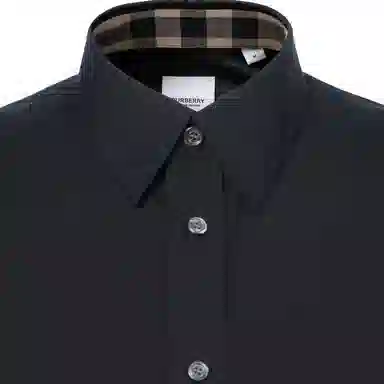 Burberry Classic Check Collar Cuff Shirt Black