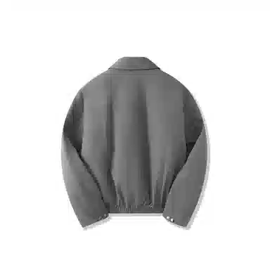 SHANTREE Solid Collar Casual Jacket