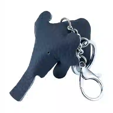 彤彤兔 真皮可爱小象 头层牛皮 钥匙扣 男女同款情侣款
