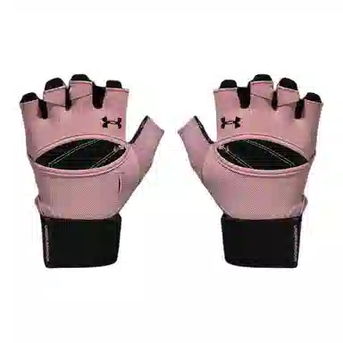 Under Armour Leather Sports Gloves Pink Women
