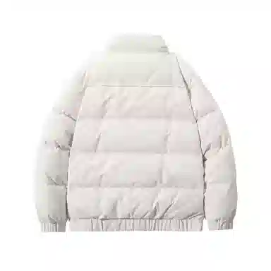 鸭鸭 基础款立领加厚保暖防寒鸭绒休闲宽松无帽无性别面包服暗黑外套羽绒服 男女同款