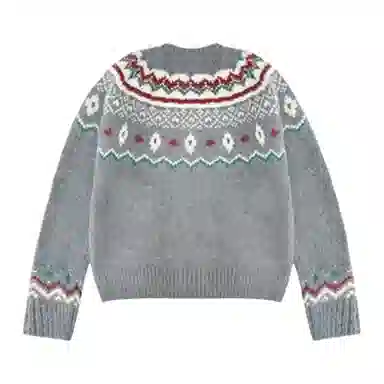 柏黛妃 加厚宽松慵懒开衫外套长袖针织衫 女款