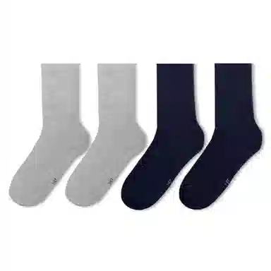 金莱克 抗菌吸湿排汗休闲柔软舒适中筒袜 男女同款 组合装