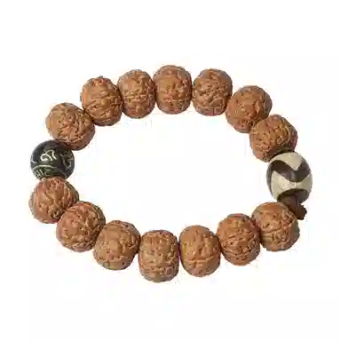 布达拉宫 虎牙天珠 新中式复古民族风 金刚菩提 手串 男女同款情侣款