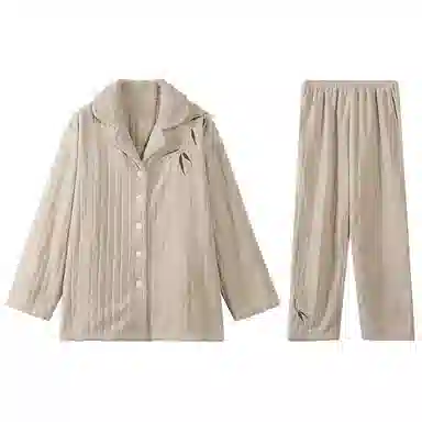 兰缪 简约休闲可外穿家居服睡衣套装 女款 图片色