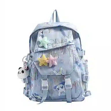 轩玺 休闲简约日常通勤时尚百搭 牛津布 双肩包学生书包背包旅行包 大号 男女同款情侣款 黑色