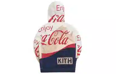 KITH x Coca Cola Mountains Logo Hoodie Beige