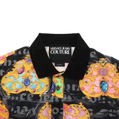 Versace Jeans Couture SS24 Black Polo