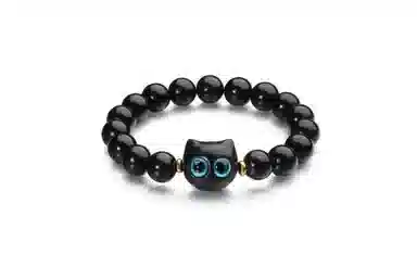 金瑞邦 可爱猫猫 简单百搭 显白气质 新中式国潮 文玩 小众设计 可爱猫咪 平步青云 步步高升#好运 黑檀 手串 男女同款情侣款