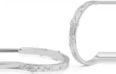 CHARLES&KEITH Crystal Earrings Silver