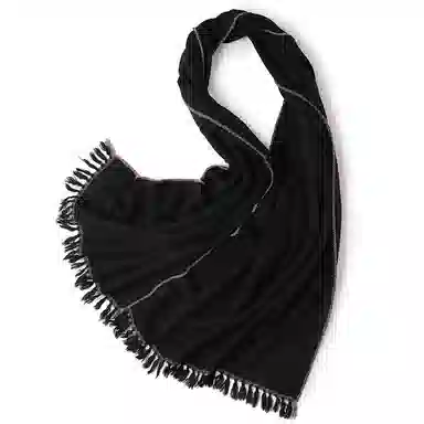 山一丸 打结款保暖防寒亲肤 羊羔毛 绒线围巾 男女同款情侣款