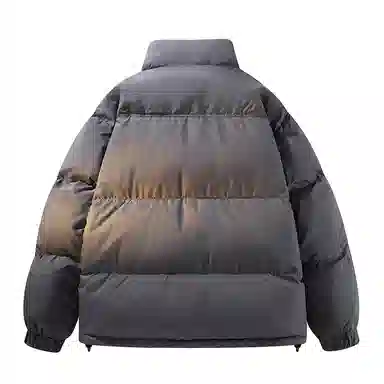 FORIDER Retro Letter Print Down Jacket