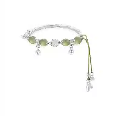 旖旎 莲花半镯#好运 小众精致 足银手链 女款