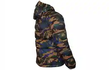 The North Face Camo Logo Puffer Jacket