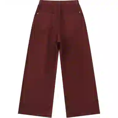 玫丝朵 简约高腰宽松卷边直筒牛仔裤 女款