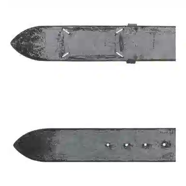 Maison Margiela Smooth Buckle Belt Gray