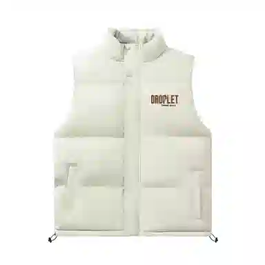 三体 文明系列简约基础款字母印花百搭立领美式复古户外机能风背心宽松休闲保暖加厚柔软舒适防风无袖马甲 男女同款