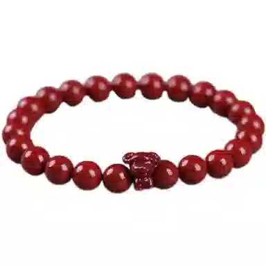 陌阡雪 国潮本命年好运转运珠十二生肖 轻奢高级感#好运 朱砂 手串 男女同款情侣款