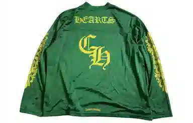 Chrome Hearts SS24 V-Neck Long Sleeve Tee Green